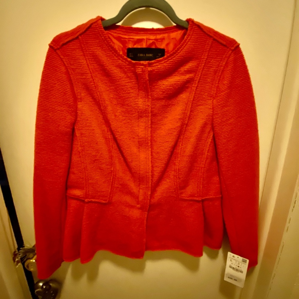 Zara Blazer Orange brand new size L